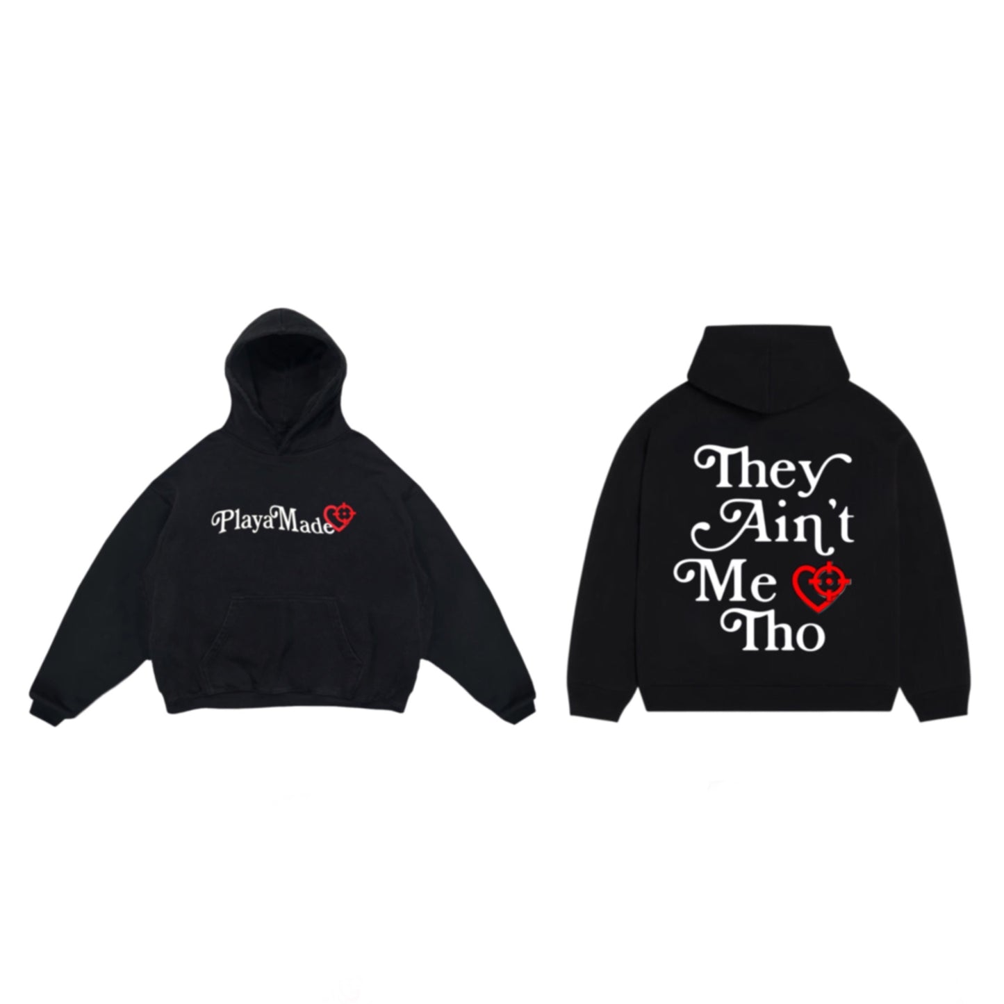 “THEY AINT ME THO” BLACK HOODIE